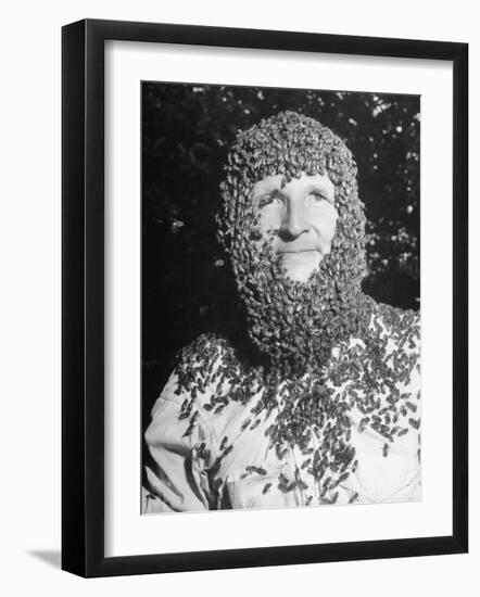 Ethan Andrews Wearing Beard of Bees-Thomas D^ Mcavoy-Framed Photographic Print