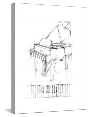 'Piano Sketch' Stretched Canvas Print - Ethan Harper | Art.com