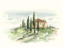 Watercolor Tuscan Villa II-Ethan Harper-Art Print