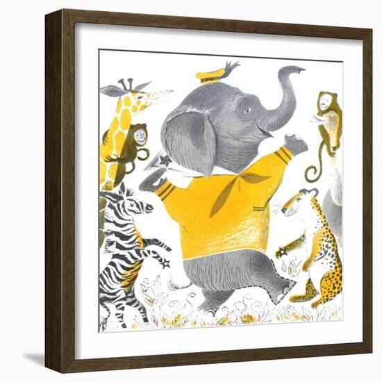 Ethan the Elephant - Child Life, June 1955-null-Framed Giclee Print