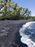 Punaluu Black Sand Beach, Island of Hawaii (Big Island), Hawaii, USA-Ethel Davies-Photographic Print