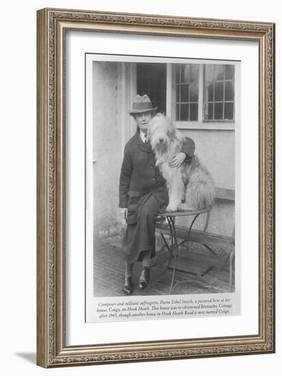 Ethel Smyth (B/W Photo)-English Photographer-Framed Giclee Print