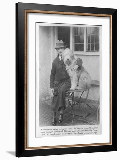 Ethel Smyth (B/W Photo)-English Photographer-Framed Giclee Print