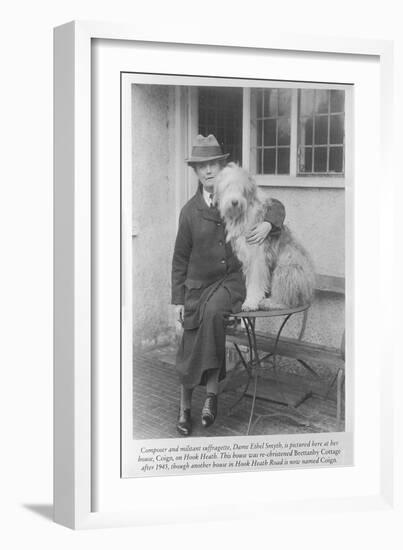 Ethel Smyth (B/W Photo)-English Photographer-Framed Giclee Print