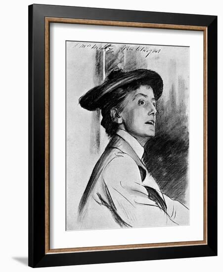 Ethel Smyth in 1902-John Singer Sargent-Framed Art Print