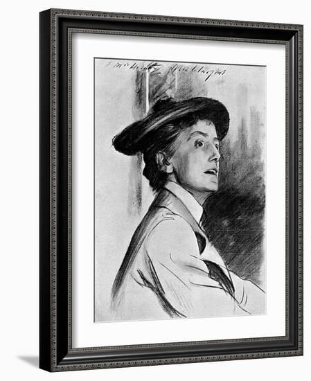 Ethel Smyth in 1902-John Singer Sargent-Framed Art Print