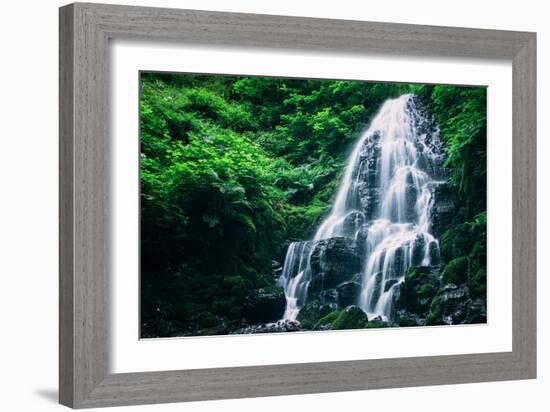 Ethereal Fairy Falls, Columbia River Gorge, Oregon-Vincent James-Framed Photographic Print