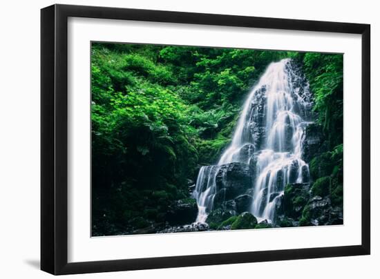 Ethereal Fairy Falls, Columbia River Gorge, Oregon-Vincent James-Framed Photographic Print