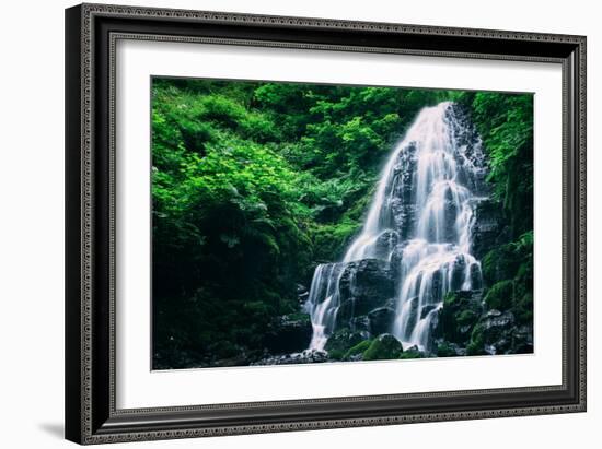 Ethereal Fairy Falls, Columbia River Gorge, Oregon-Vincent James-Framed Photographic Print