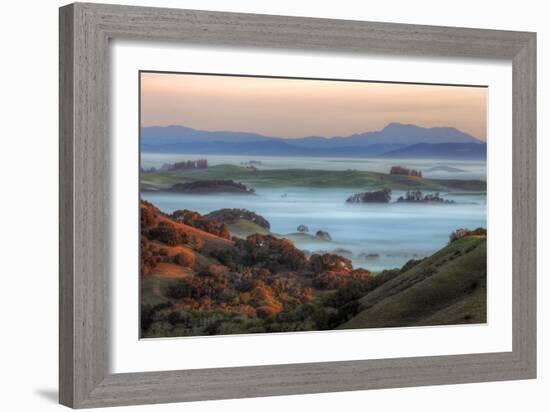 Ethereal Morning Across The Petaluma Hills, Northern California-Vincent James-Framed Photographic Print