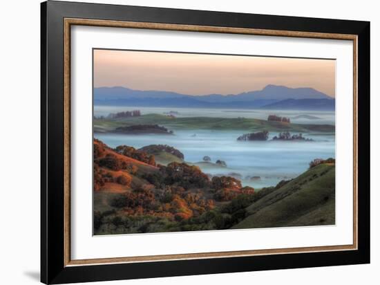 Ethereal Morning Across The Petaluma Hills, Northern California-Vincent James-Framed Photographic Print