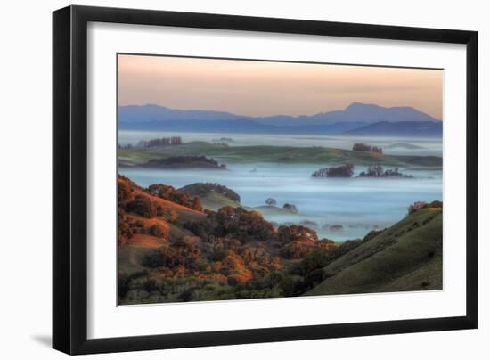 Ethereal Morning Across The Petaluma Hills, Northern California-Vincent James-Framed Photographic Print