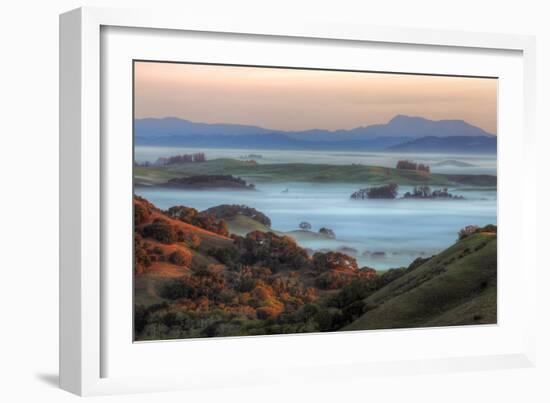 Ethereal Morning Across The Petaluma Hills, Northern California-Vincent James-Framed Photographic Print