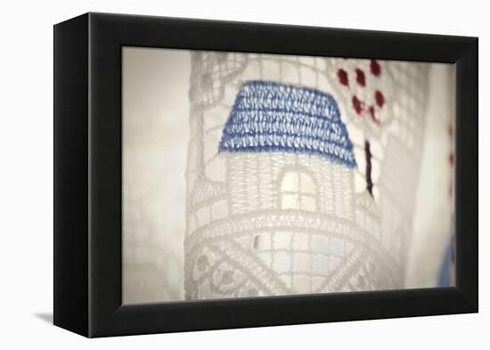 Ethereal Shot of Sheer Curtains with Design of Homes-null-Framed Stretched Canvas