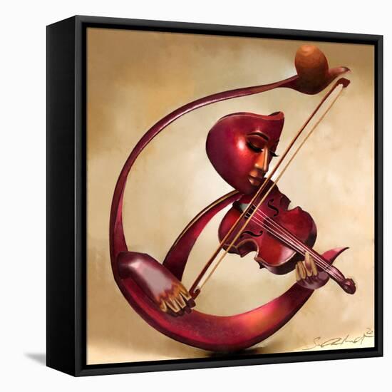 Ethereal Strings-Salaam Muhammad-Framed Stretched Canvas