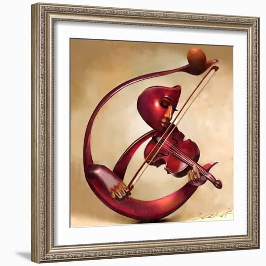 Ethereal Strings-Salaam Muhammad-Framed Art Print