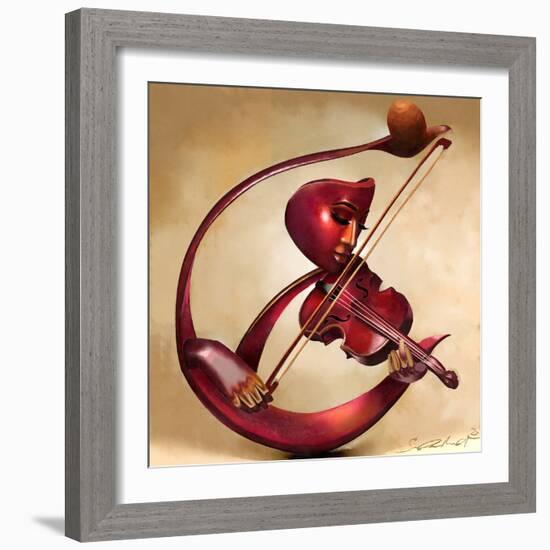 Ethereal Strings-Salaam Muhammad-Framed Art Print