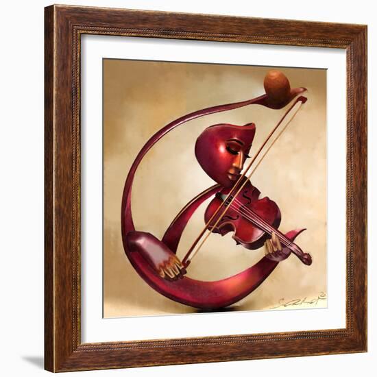 Ethereal Strings-Salaam Muhammad-Framed Art Print