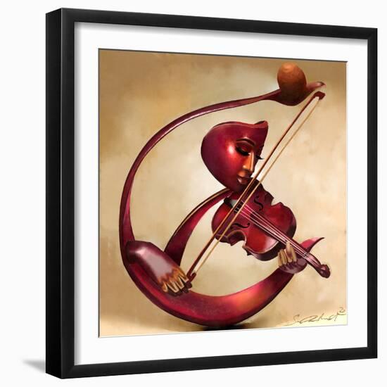 Ethereal Strings-Salaam Muhammad-Framed Art Print