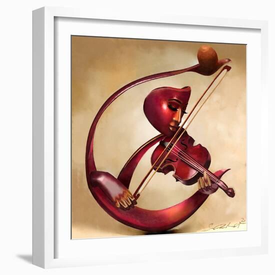 Ethereal Strings-Salaam Muhammad-Framed Art Print