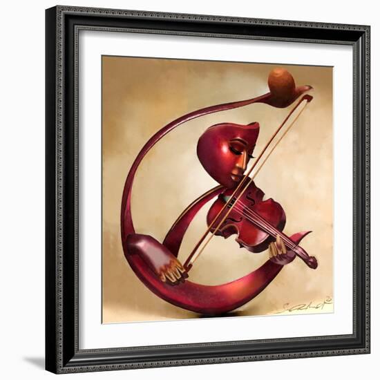 Ethereal Strings-Salaam Muhammad-Framed Art Print