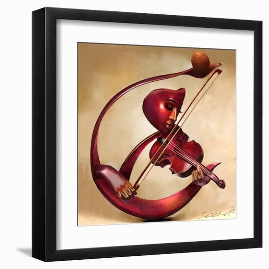 Ethereal Strings-Salaam Muhammad-Framed Art Print