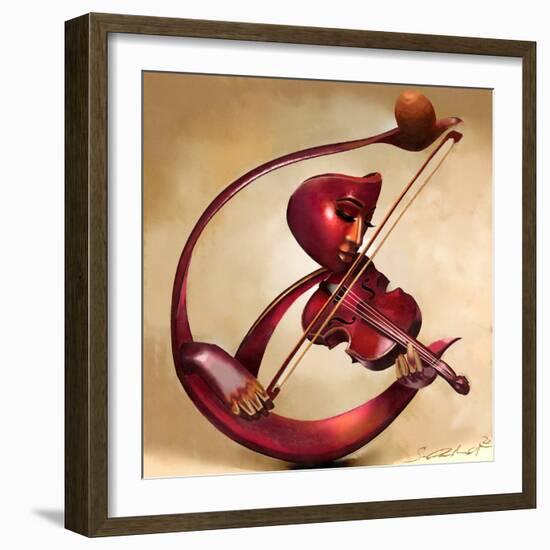 Ethereal Strings-Salaam Muhammad-Framed Premium Giclee Print