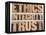 Ethics, Integrity, Trust Word-PixelsAway-Framed Stretched Canvas