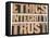 Ethics, Integrity, Trust Word-PixelsAway-Framed Stretched Canvas