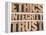 Ethics, Integrity, Trust Word-PixelsAway-Framed Stretched Canvas