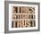 Ethics, Integrity, Trust Word-PixelsAway-Framed Art Print