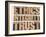 Ethics, Integrity, Trust Word-PixelsAway-Framed Art Print