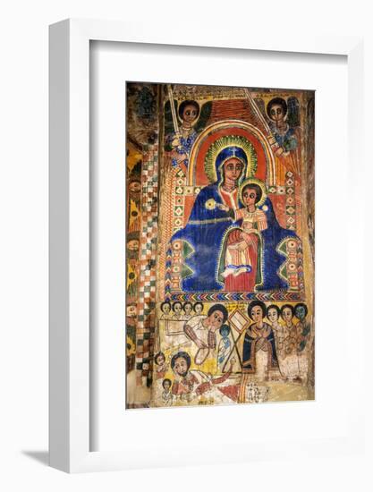 Ethiopia, Abraha Atsbeha, Tigray Region. the Interior of the 10th Century Church of Abraha Atsbeha-Nigel Pavitt-Framed Photographic Print