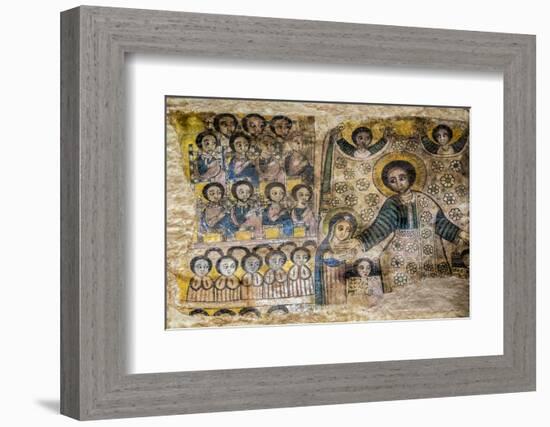 Ethiopia, Abraha Atsbeha, Tigray Region. the Interior of the 10th Century Church of Abraha Atsbeha-Nigel Pavitt-Framed Photographic Print