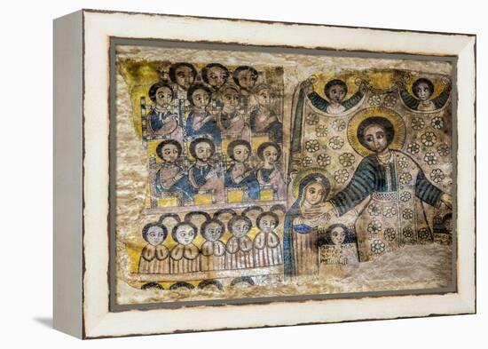 Ethiopia, Abraha Atsbeha, Tigray Region. the Interior of the 10th Century Church of Abraha Atsbeha-Nigel Pavitt-Framed Premier Image Canvas