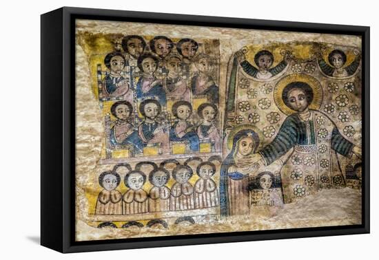 Ethiopia, Abraha Atsbeha, Tigray Region. the Interior of the 10th Century Church of Abraha Atsbeha-Nigel Pavitt-Framed Premier Image Canvas