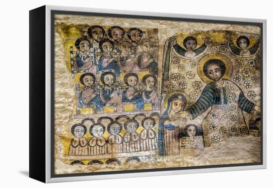 Ethiopia, Abraha Atsbeha, Tigray Region. the Interior of the 10th Century Church of Abraha Atsbeha-Nigel Pavitt-Framed Premier Image Canvas