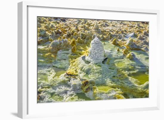 Ethiopia, Dallol, Afar Region. at Almost 300 Feet Below Sea Level-Nigel Pavitt-Framed Photographic Print