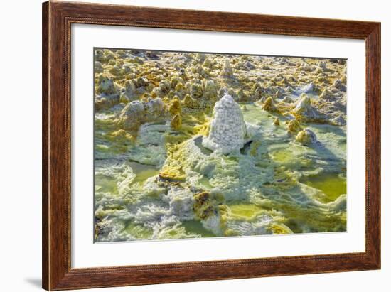 Ethiopia, Dallol, Afar Region. at Almost 300 Feet Below Sea Level-Nigel Pavitt-Framed Photographic Print