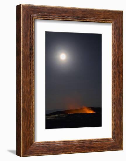 Ethiopia, Erta Ale, Afar Region. the Molten Lava in One of the Two Active Pit Craters of Erta Ale.-Nigel Pavitt-Framed Photographic Print