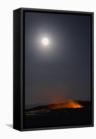 Ethiopia, Erta Ale, Afar Region. the Molten Lava in One of the Two Active Pit Craters of Erta Ale.-Nigel Pavitt-Framed Premier Image Canvas