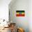 Ethiopia Flag Design with Wood Patterning - Flags of the World Series-Philippe Hugonnard-Mounted Art Print displayed on a wall