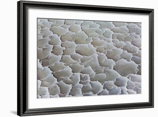 Ethiopia, Lake Karum, Afar Region. Salt Patterns on the Flats Beside Lake Karum.-Nigel Pavitt-Framed Photographic Print