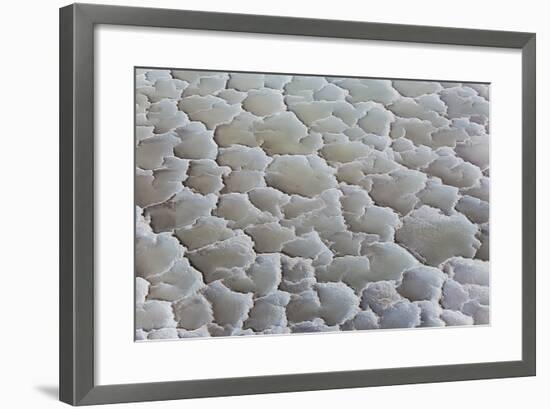 Ethiopia, Lake Karum, Afar Region. Salt Patterns on the Flats Beside Lake Karum.-Nigel Pavitt-Framed Photographic Print