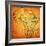 Ethiopia on Actual Map of Africa-michal812-Framed Art Print