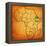 Ethiopia on Actual Map of Africa-michal812-Framed Stretched Canvas