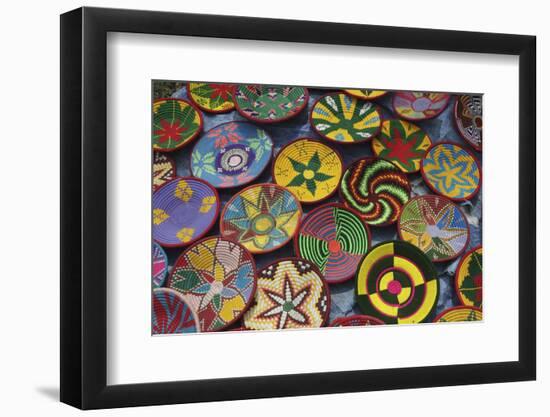 Ethiopia:  Tigray Region, Axum, woven baskets-Alison Jones-Framed Photographic Print