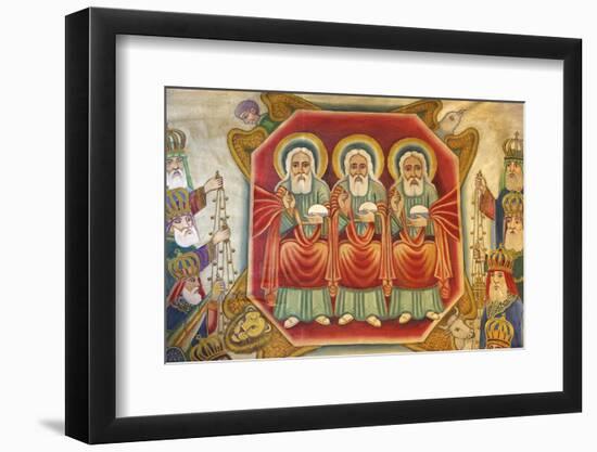 Ethiopian Coptic icon at the Holy Sepulchre Church, Jerusalem-Godong-Framed Photographic Print