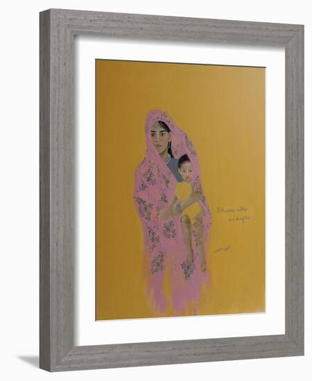 Ethiopian Mother and Daughter, 2015-Susan Adams-Framed Giclee Print