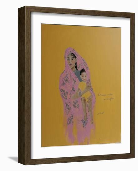 Ethiopian Mother and Daughter, 2015-Susan Adams-Framed Giclee Print